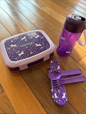 Bentgo Unicorn Purple Lunchbox Set